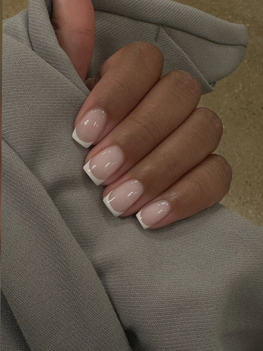 Milky french tips